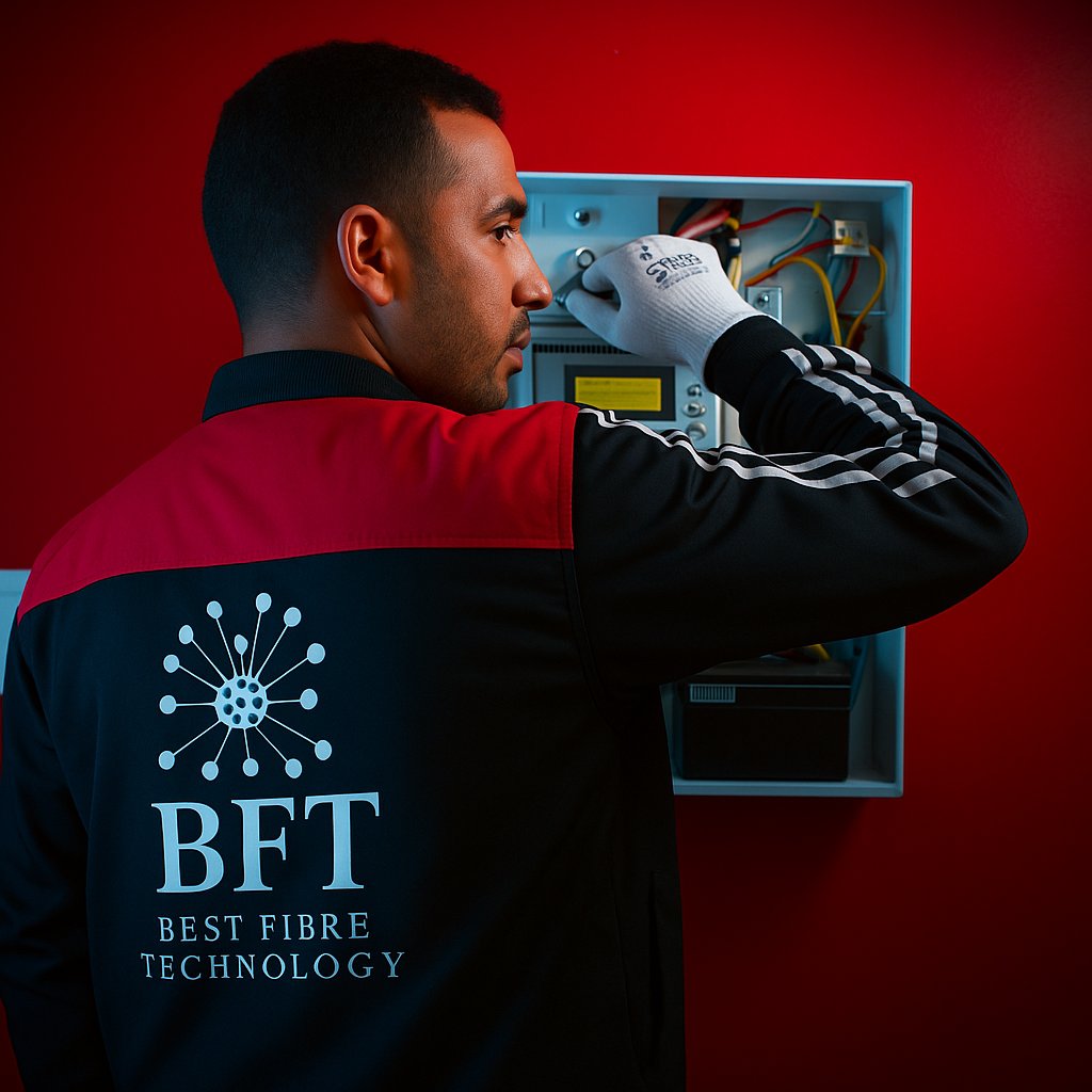 Technicien BFT sur le terrain